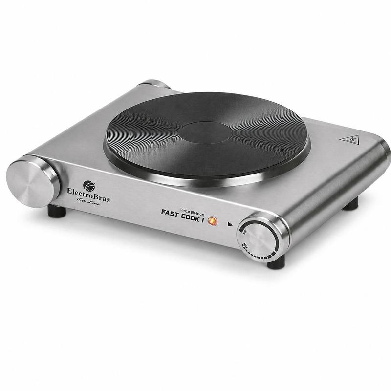 Fogão Elétrico Electrobras Fast Cook I 1500W 110V Prata